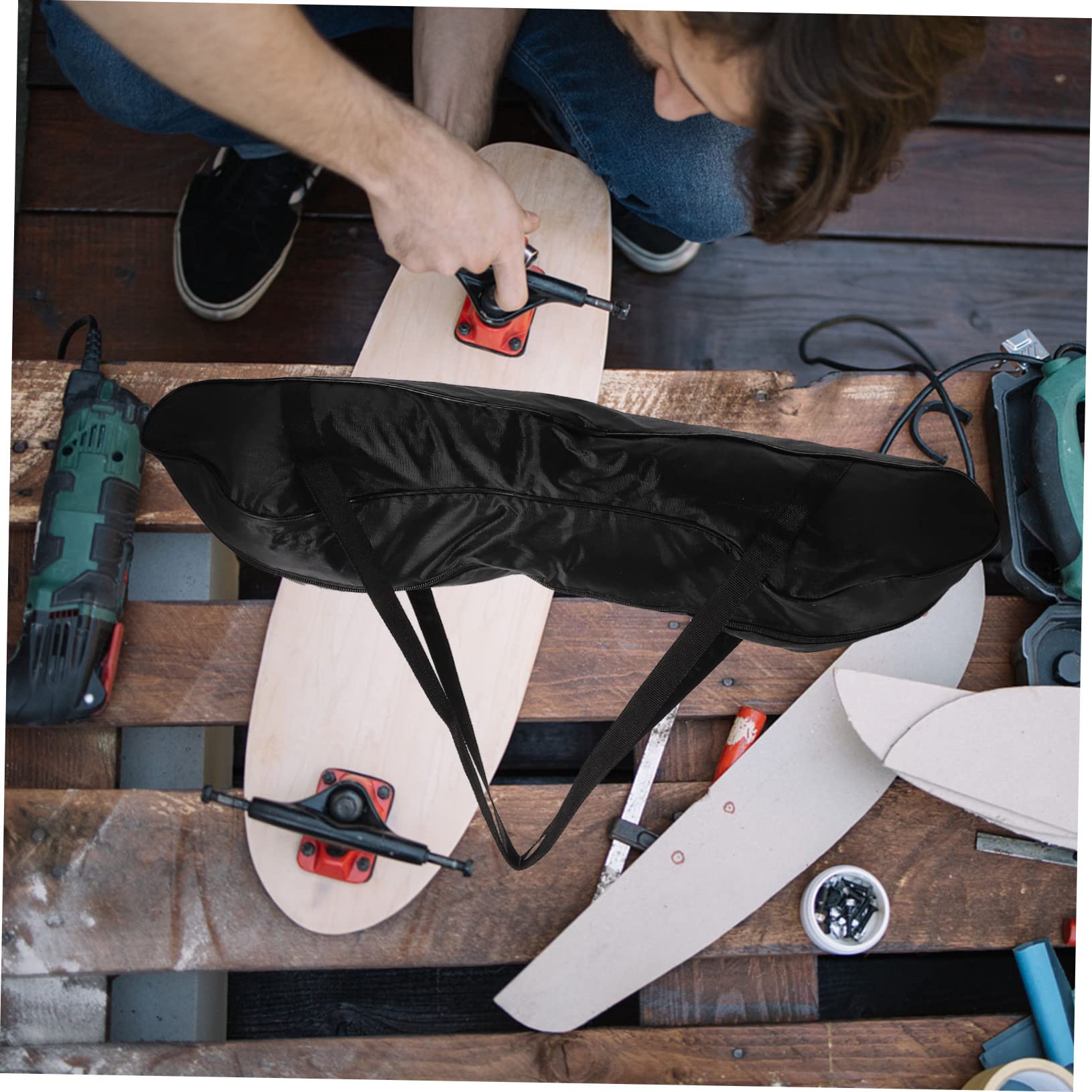 Abaodam à Dos pour Skateboard Professionnel Multifonctionnel à Bandoulière et Portable pour Transport Protection du Skateboard Adapté Aux Hommes et Aux Femmes