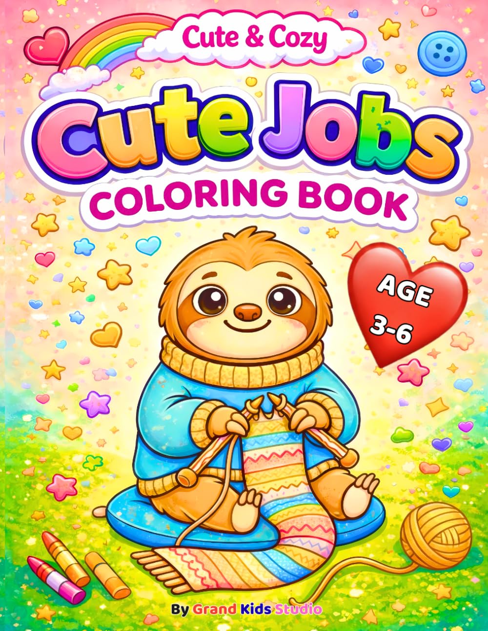 Cute Jobs Coloring Book for Kids Ages 3–6: Fun and Easy Cute Career Coloring Pages for Toddlers and Preschoolers (Cute & Cozy)