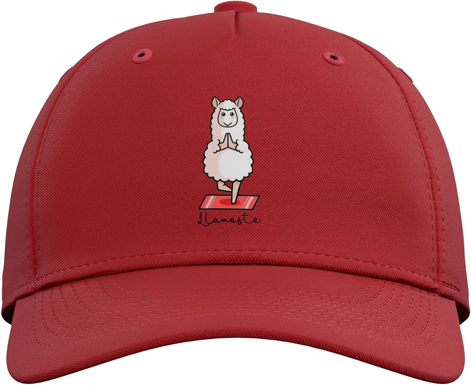 Llamaste Llama Alpaca Yoga Exercise Fitness Gym Workout Adjustable Baseball Hat image 2