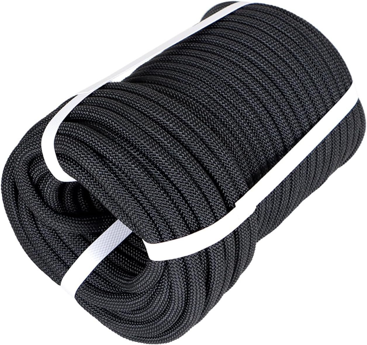 3/8 Inch x 100 FT Braided Black 3520 Lbs Tensile Strength for Flagpole Clothesline Camping Sailing Swings