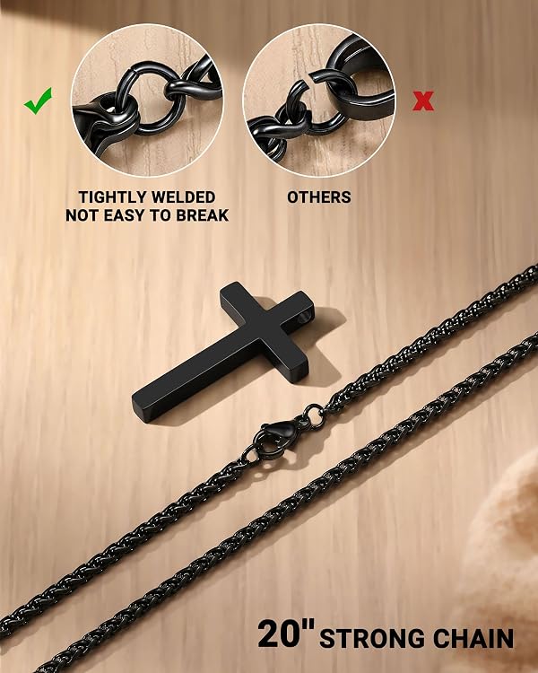 UNGENT THEM Cross Necklace for Boys Kids 8-12 Year Old Birthday Boy Gifts by UNGENT THEM - Image 5