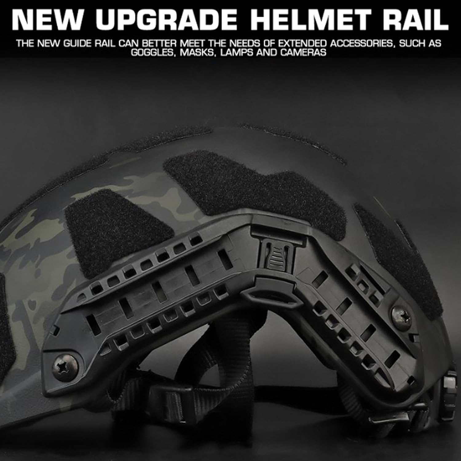 Tactical Fast Helmet Full Protective Version, Airsoft Helmets Outdoor Sports Hunting Shooting Paintball Head Protective Gear