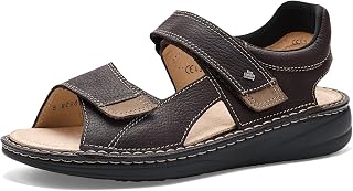 Finn Comfort Men's Skiathos Dark Brown/Truffle Grass/Nubuck