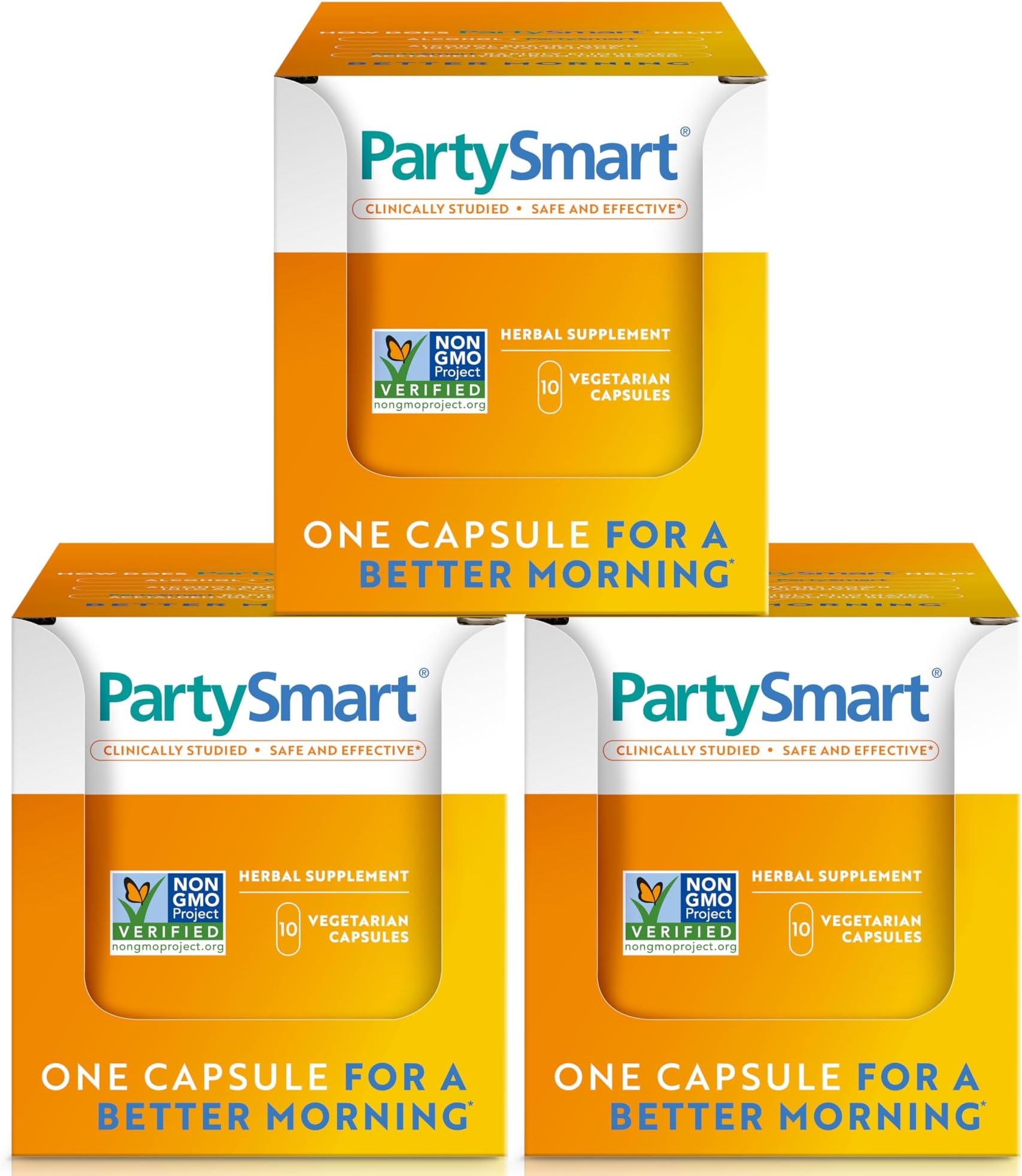 - Himalaya PartySmart, 10 Individual Capsules - Alcohol Breakdown Liver Support for a Better Morning After Drinking - Plant Based, Vegan, Non-GMO, Gluten Free, Clinically Studied (Pack of 3)