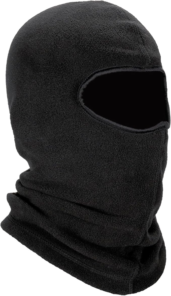 Balaclava térmica de forro polar negra miniatura 9