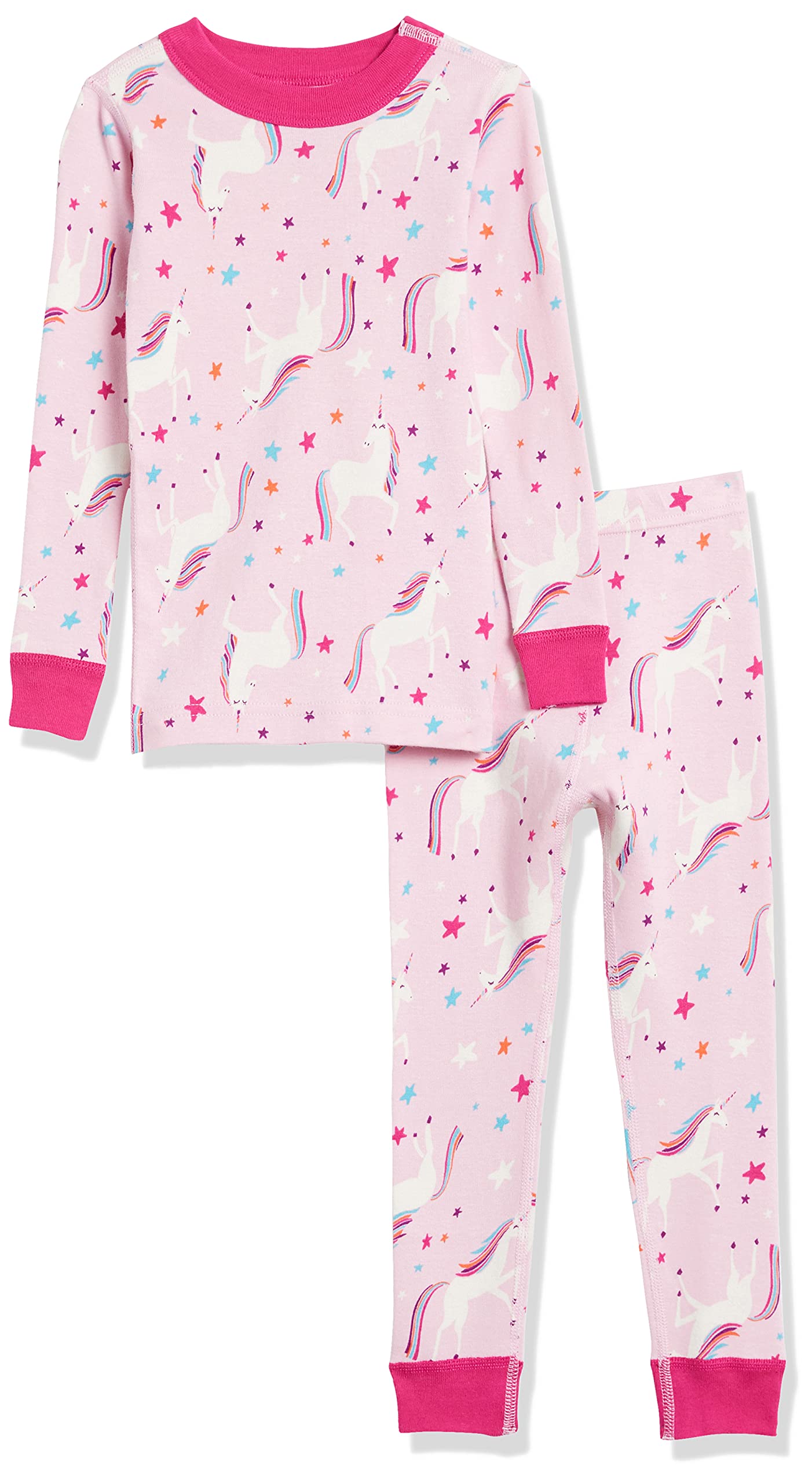 Moon and Back by Hanna Andersson Unisex Kids' Organic Cotton Long-Sleeve Top and Bottom Pajama Set