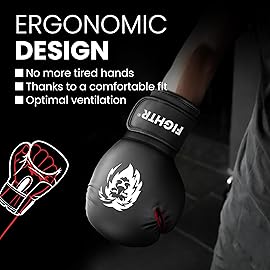 FIGHTR Boxing Gloves - Maximum Protection & Stability | Boxing Gloves for Boxing, MMA, Muay Thai & Kickboxing | Sizes 8-16 oz