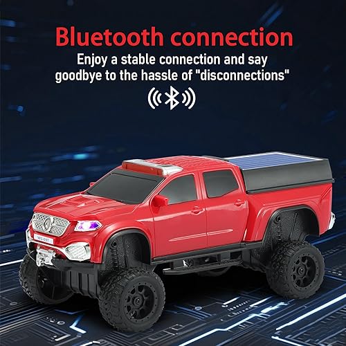 Miniatura 4 de WS-697 Pickup Truck Bluetooth Replica Altavoz - Altavoz solar inalámbrico para automóvil con luces LED, TWS estéreo, radio FM, reproducción USBTF,