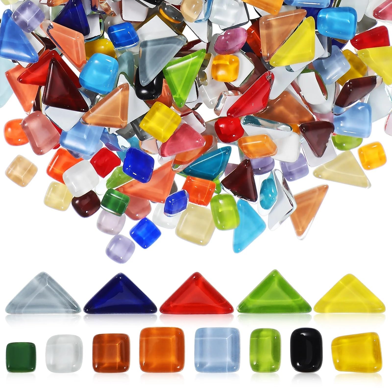 Meytxoa As Shown Mosaic Tiles Mosaic Tiles Glass Pieces Stained Kit Diy Patches Collage