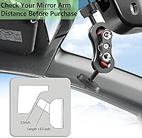 Vista 6 de Soporte para cámara de salpicadero, soporte roscado de cámara de 1/4 "1/8", base de montaje de aluminio para espejo retrovisor de conducción