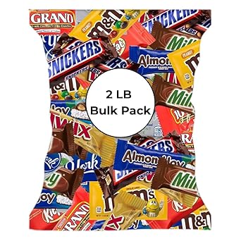 CandyKrave Assorted Chocolate Candy Variety Pack - 2 lbs Fun Size Chocolate Assortment - Individually Wrapped Bulk Chocolate Candy Mix - Delicious Sweets for Kids, Adults, Pantry, Office & Birthdays