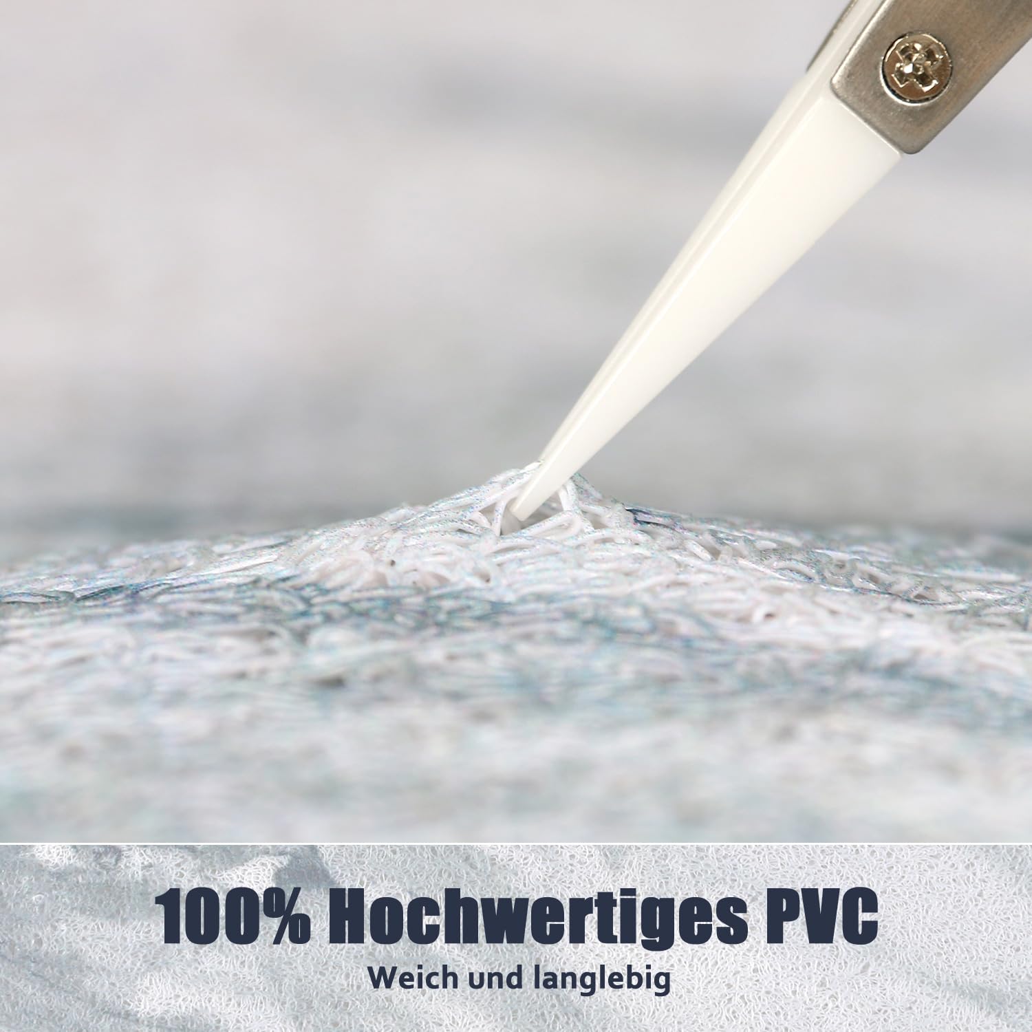Tapis de douche antidérapant, 60 x 80 cm : tapis de bain doux et confortable, avec trous d’évacuation de l’eau. Tapis de massage en PVC et luffa, antidérapant, pour douche. Séchage rapide.
