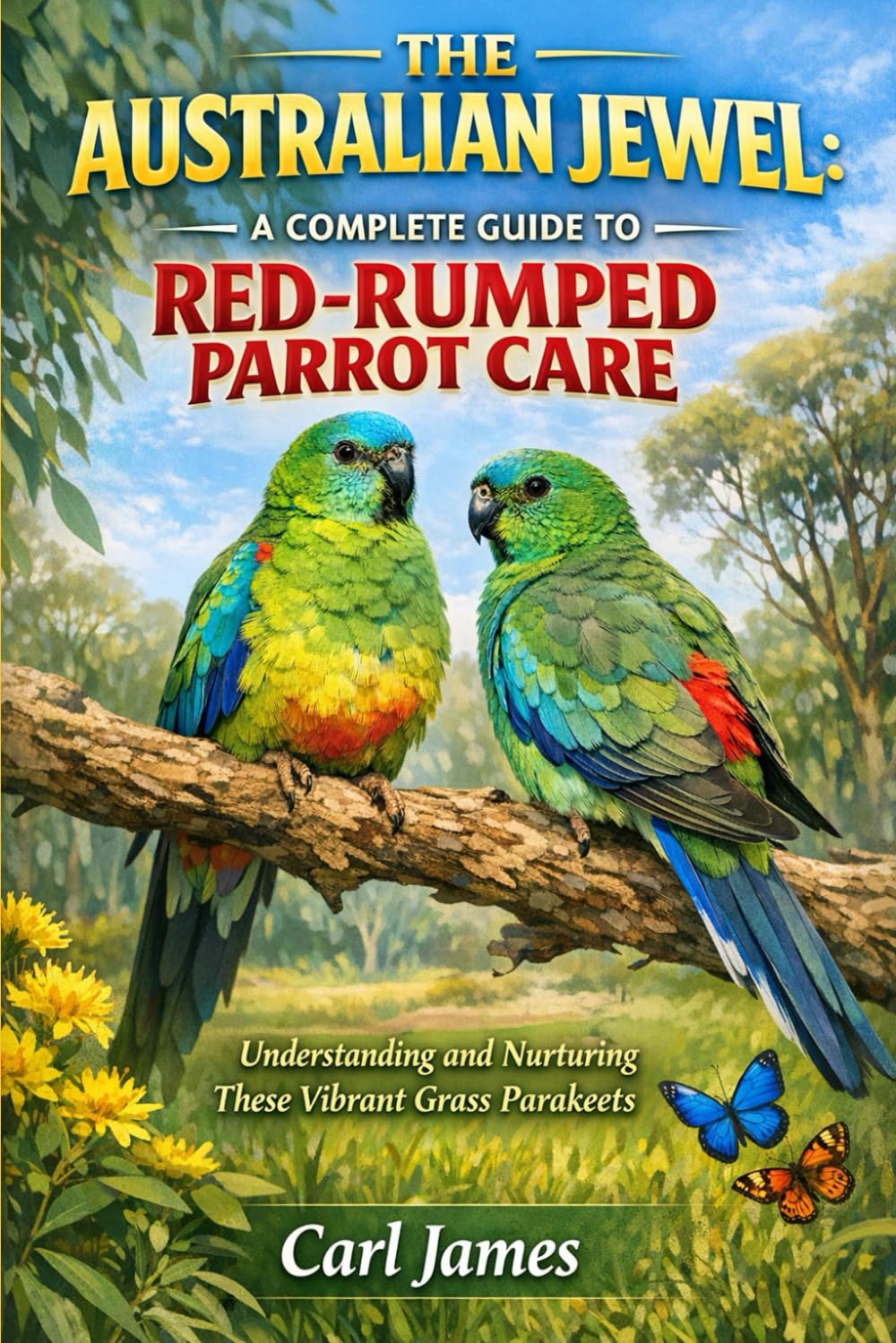 THE AUSTRALIAN JEWEL: A COMPLETE GUIDE TO RED-RUMPED PARROT CARE: Understanding and Nurturing These Vibrant Grass Parakeets