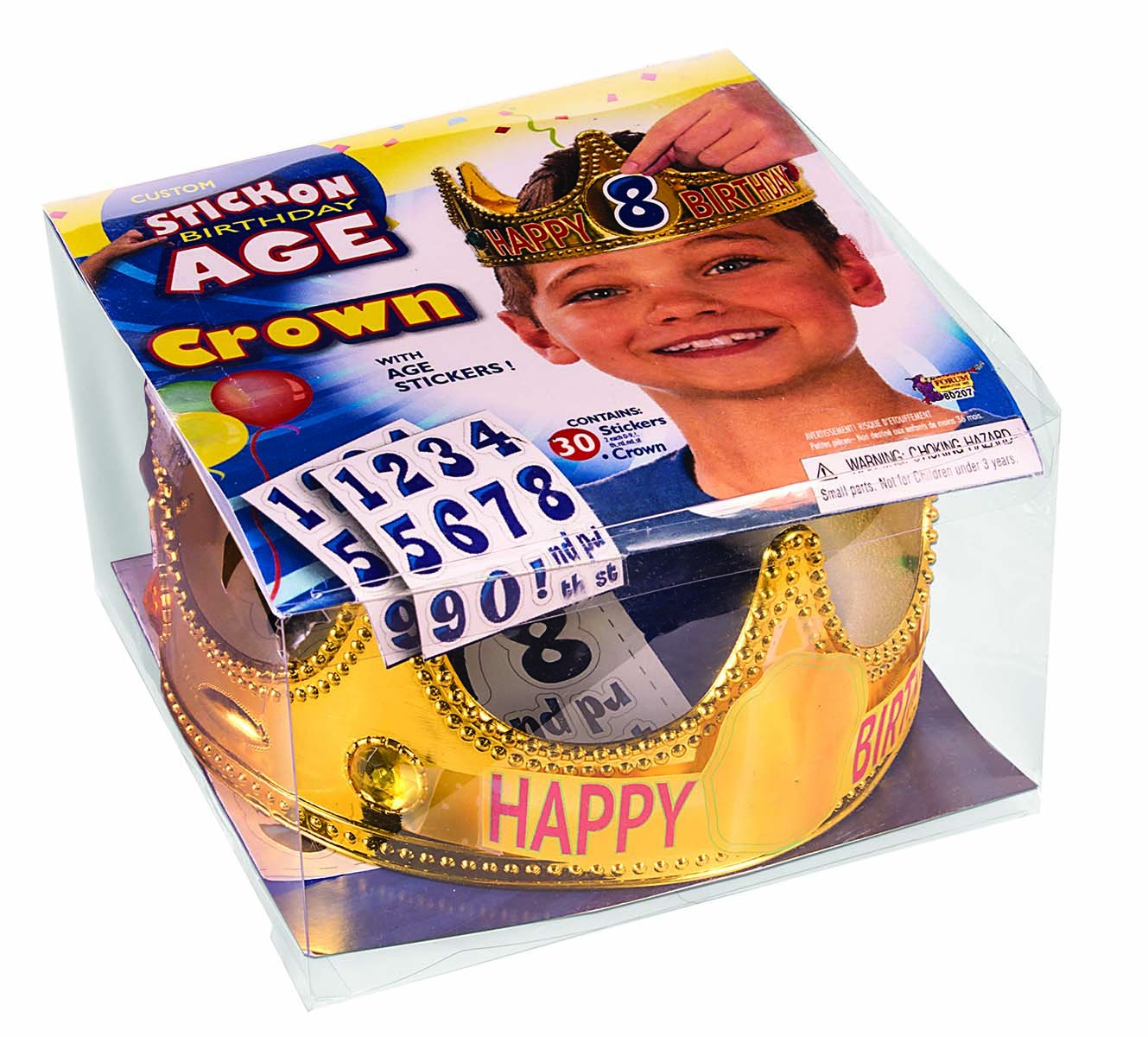 Couronne anniversaire enfant Happy Birthday confortable qui ne glisse pas