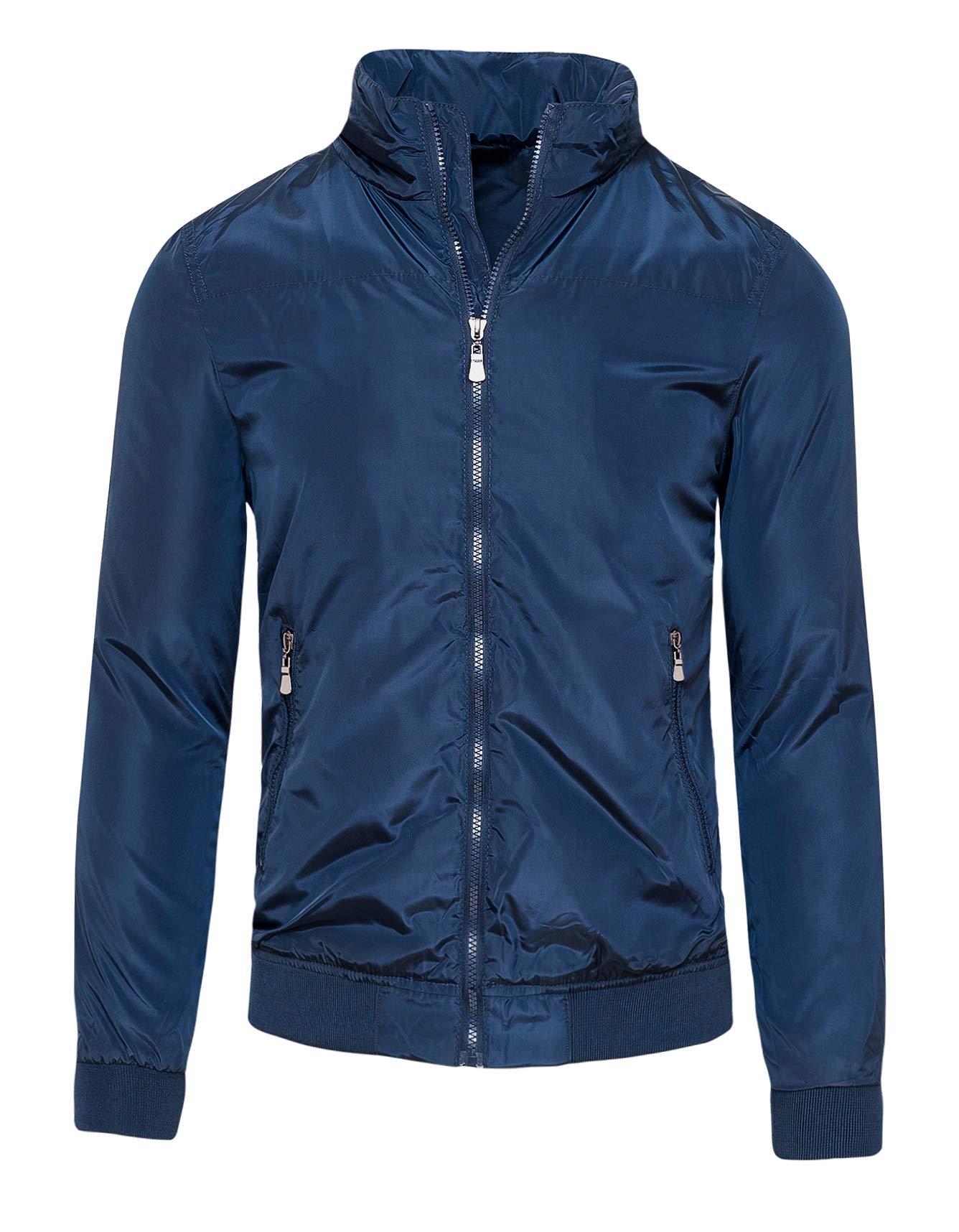 Evoga Giubbotto Giacca Uomo Primavera Estate Slim Fit Giubbino Impermeabile Trench