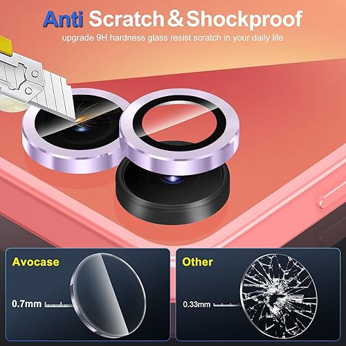Vista 437 de para Samsung Galaxy Z Flip 7 Protector de Lente de Cámara, Cubierta de Lente de Vidrio Templado con Anillo de Metal Individual, [Fuerte Adhesión] 1