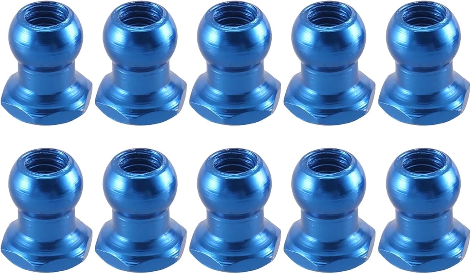RC car Components Compatible with Tamiya RC Car Upgrade Parts Replacement Accessories 10pcs 53640 5mm Aluminum Alloy Ball Head Nut