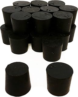 GSC International RS-5.5 Rubber Stoppers, Size 5.5, Solid. Pack of 1 Pound.