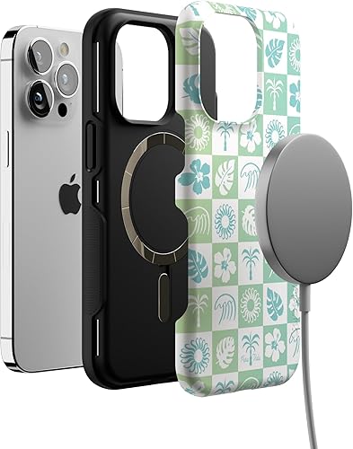 Vista 501 de Casely iPhone 13 Pro Case Compatible with MagSafe Blue Marble Case