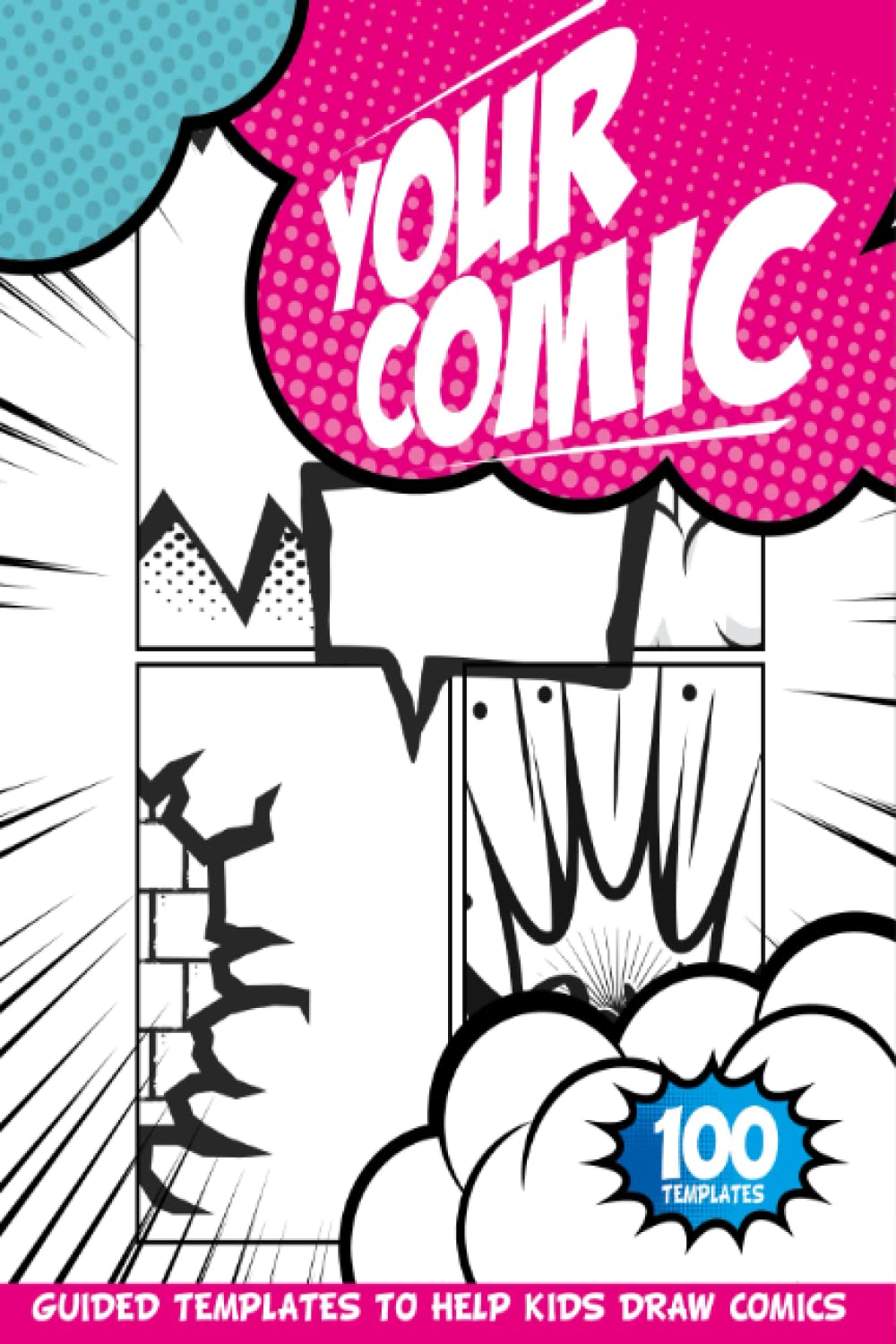 Comic Book Sketch Pad: The Comic Book Strips Templates Notebook For Easy Comics Creations | Small Size Ideal For Camping, Trips And Travels | Comics Small Notebook For Journaling