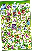 Vista 8 de Disney Almohadilla de calcomanías de princesa con más de 200 calcomanías