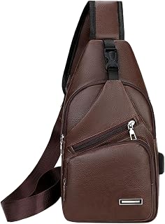 Generic Men's Crossbody Sling Bag, Lightweight Durable Shoulder Backpack for Travel, Gym, Work & Daily Use