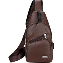 Mens Crossbody Sling Bag, Lightweight Durable Shoulder Backpack for Travel, Gym, Work & Daily Use