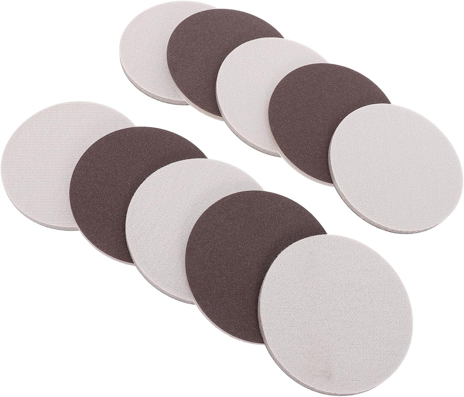 Cabilock 10pcs 4-inch Adhesive Fine Grit Sandpaper with Flocking Sponge for Wet and Dry Sanding, Polishing Metal and Car Paint, Detail Sanding Blocks for Automotive and DIY Use