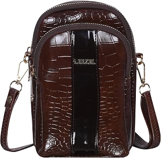 LEEZEL Small Crossbody Shoulder Sling Purse Messenger Bags for Women Mobile Cell Phone Holder Pocket Purse Wallet with Adj... Price In India