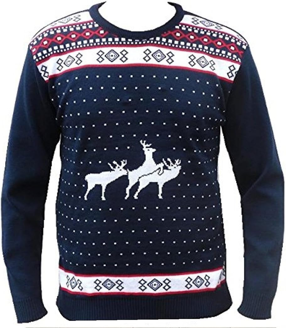 rude reindeer christmas jumper