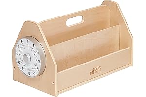 ECR4Kids Double-Sided Book Caddy with Countdown Timer