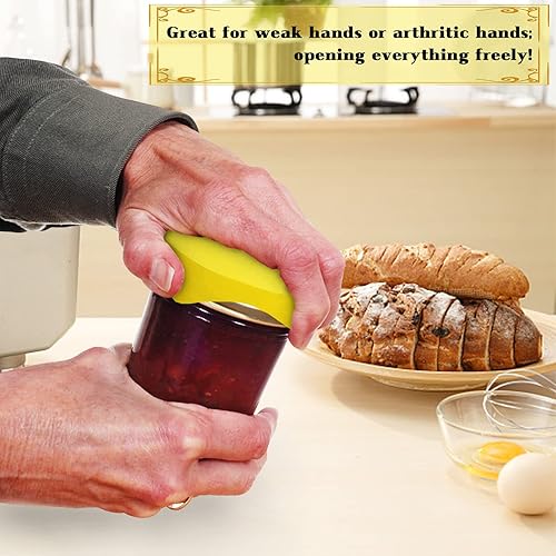 Miniatura 4 de Paquete de 5 almohadillas de agarre para abridor de tarros, almohadillas de goma multiusos para abridor de botellas para personas mayores, manos