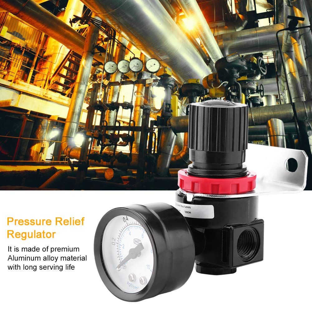 Réducteur de pression avec manomètre Régulateur de pression d'air, Régulateur de décompression, Filtre à air Régulateur de pression Régulateur de pression, Régulateur de pression avec