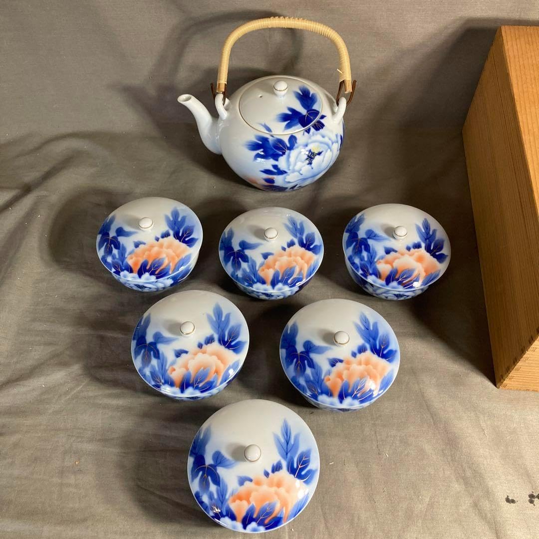 花錦紋 深川製磁 オールド深川 深川製磁 染錦 花丸紋