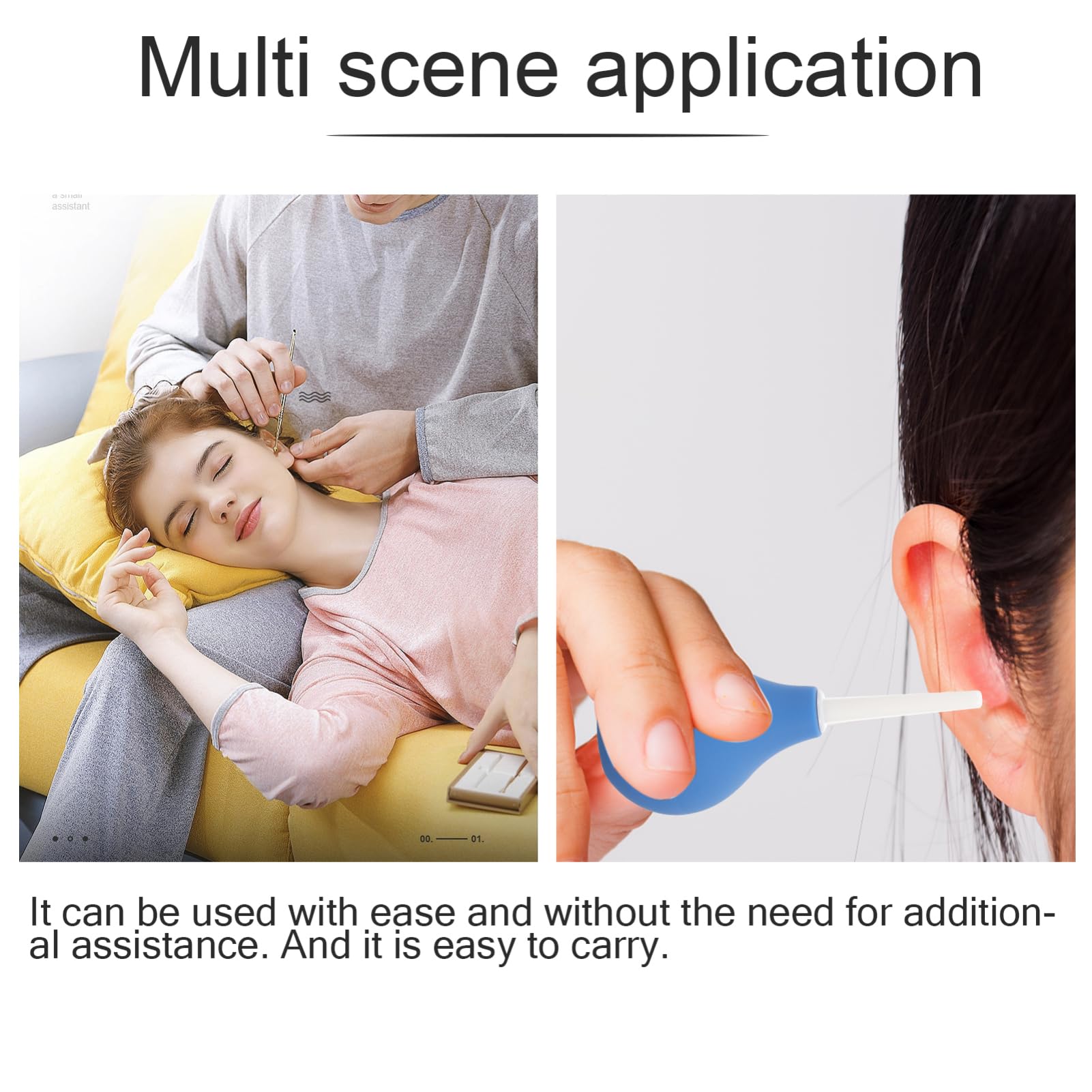 5 Series Limpiador De Oídos Bulbo Del Oído Ear Cleaner Tool Para El Cuidado De Los Oídos Perilla Para Apretar La Oreja Gel De Sílice Azul 2 Piezas X 5