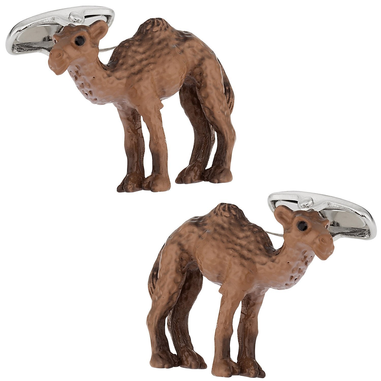 SafariCuff-Daddy Camel Cufflinks Hand Painted with Presentation Box