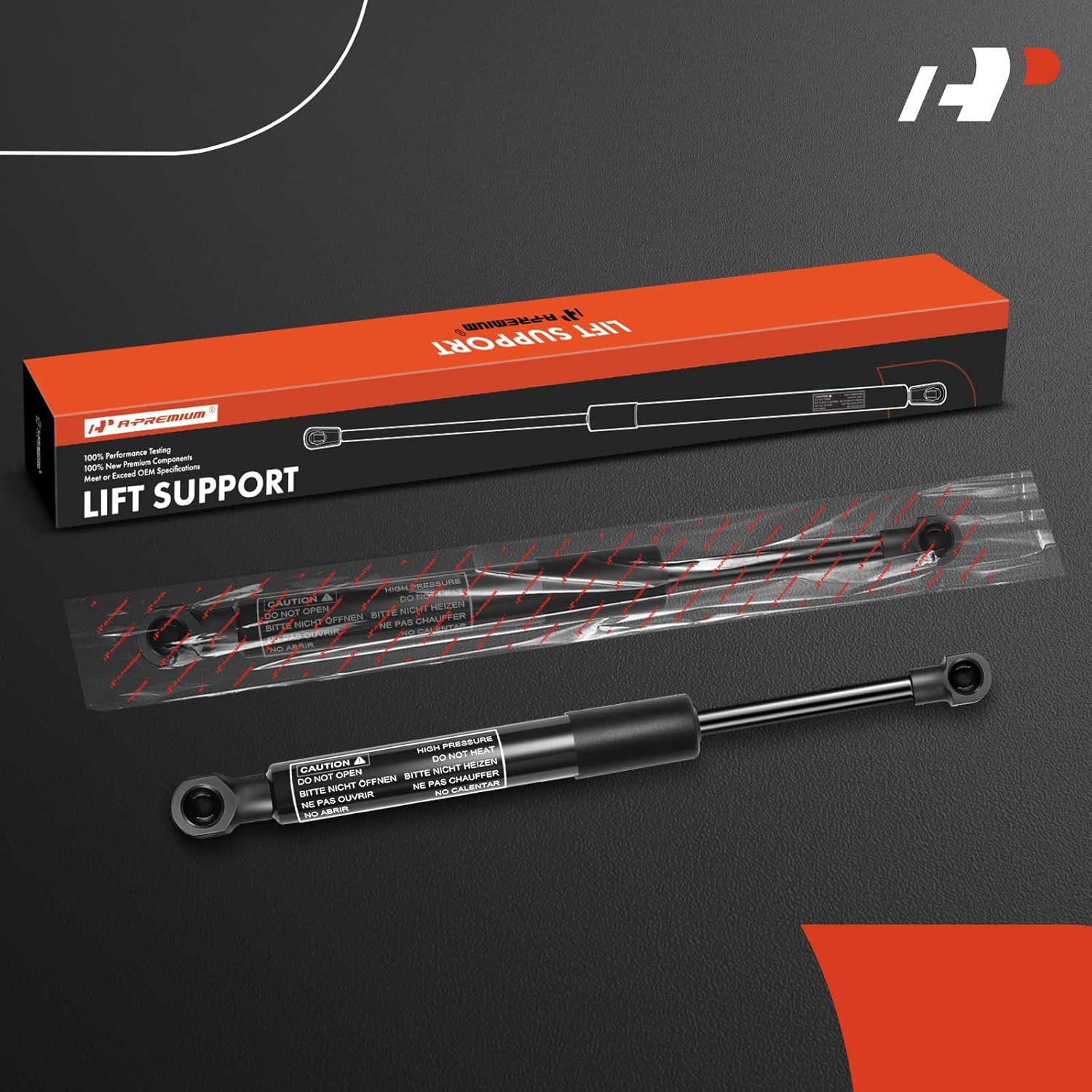 A-Premium Rear Trunk Lift Supports Shock Struts Compatible with Nissan Maxima 2004-2008 Sedan Without Spoiler 2-PC Set