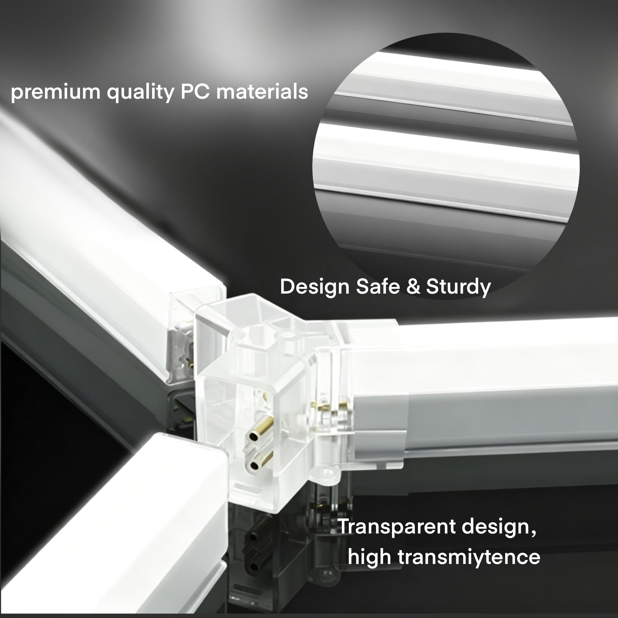 Superhelle Sechseckige LED Garage Deckenleuchte Garagenlampe LED,520W 6500K, für Garage, Werkstatt, Lager, keller, Fitnessstudio (2-hole)