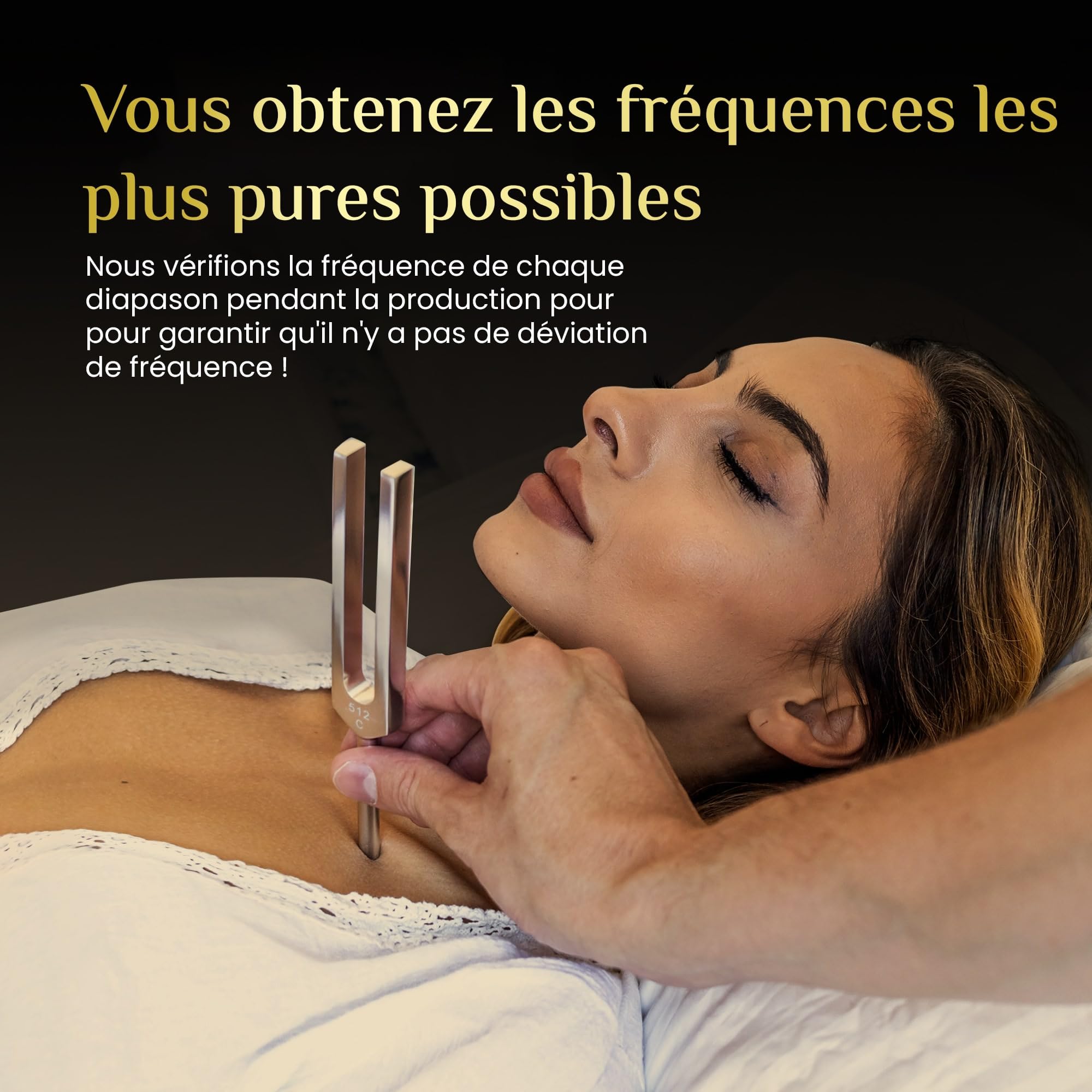 Diapasons médicaux 128Hz 256Hz 512Hz pour guérison chakras yoga méditation
