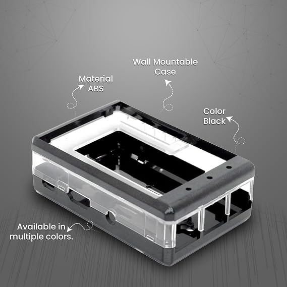 sb components 3.2 TFT LCD Transparent Case for Raspberry Pi 2 and Raspberry Pi 3 (Black)