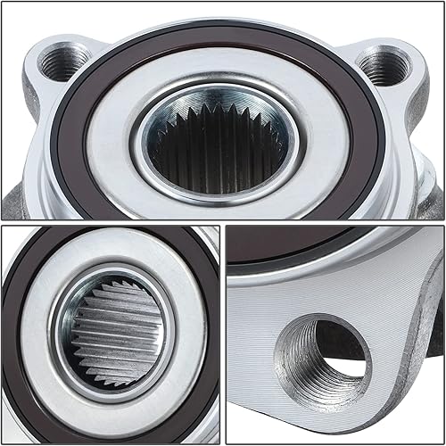 Miniatura 3 de Auto Dynasty Conjunto de cubo de rodamiento de rueda delantera de estilo fábrica compatible con Subaru Impreza Forester Legacy Outback WRX STI XV