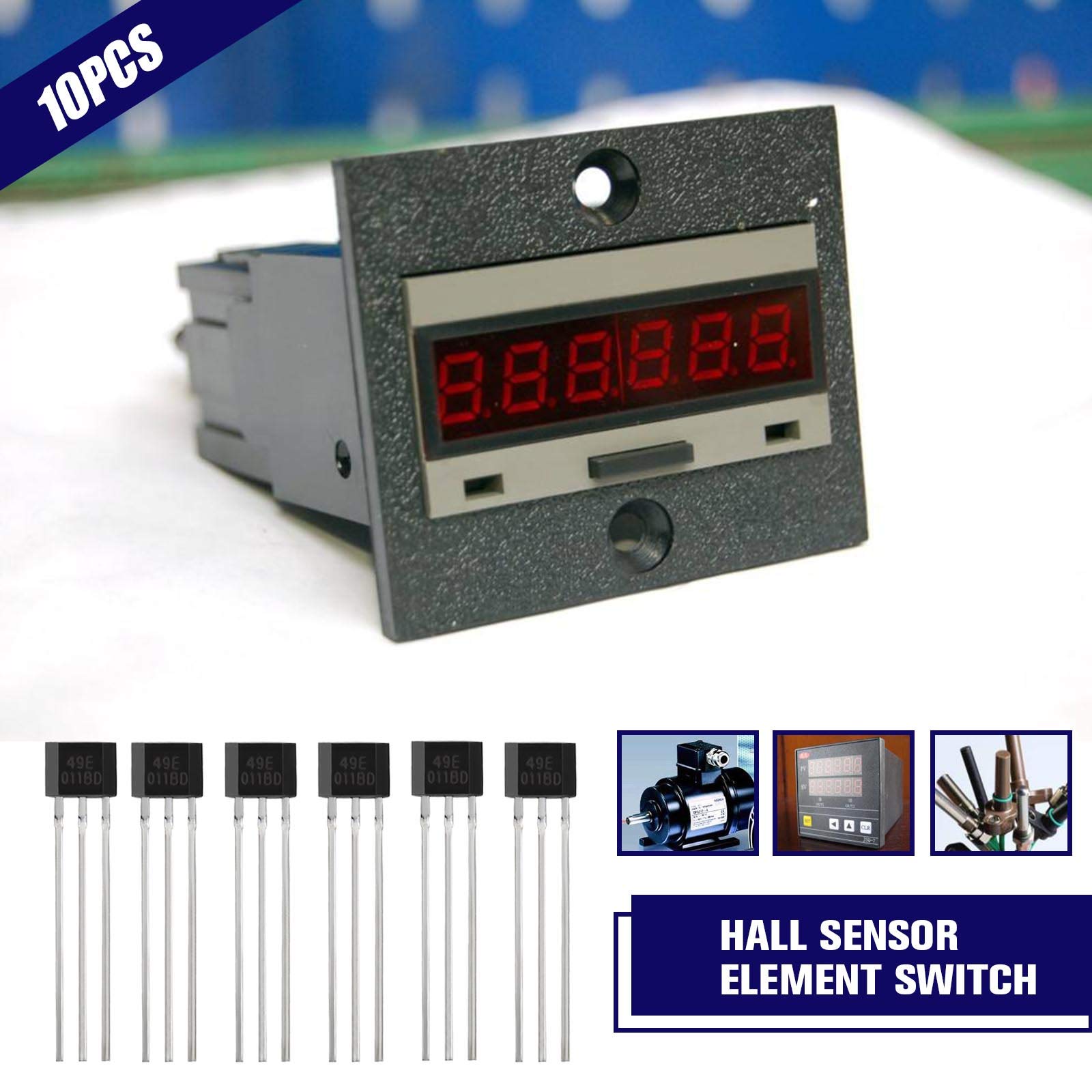 Sensori Magnetici A Effetto Hall 49E - 10 Pezzi, 3 Pin, Per Veicoli Elettrici E Riparazioni Motori - Foto 2