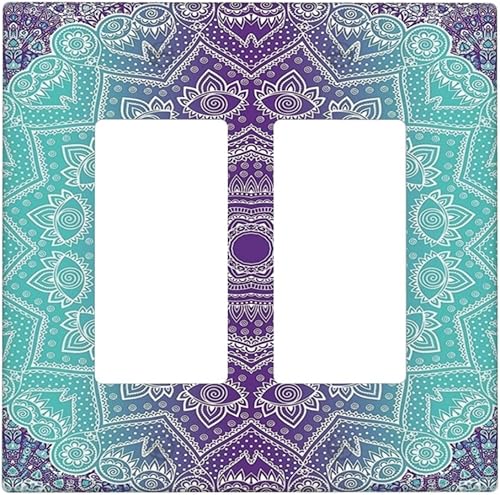 Miniatura 64 de Interruptor de Luz Cove Silla de Playa Paisaje Marino Océano Azul Placa de Pared de 3 Posiciones Placa de Interruptor de Luz Triple Palanca Costera