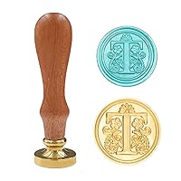 Vista 16 de Sello medieval tradicional de cera del alfabeto, con cabeza de latón, con mango de madera, para tarjetas, sobres, regalo (letra A)