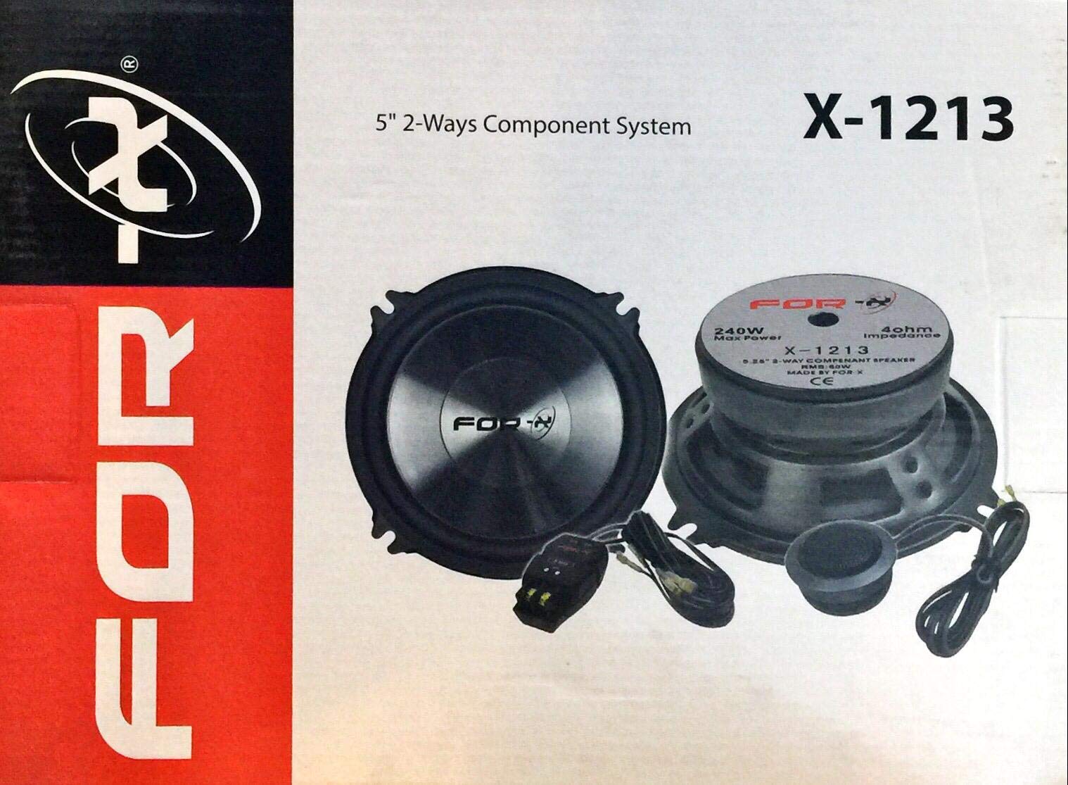 For-X (X-1213) Oto Hoparlör (240 Watt - 5 İnç 2-Ways Component