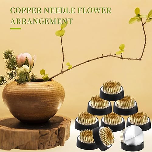 Miniatura 6 de ZUDKSUY Arreglo floral de rana Arreglo floral Suministros Arreglo floral Pin Holder Jianshan Cobre Pin Arreglo floral