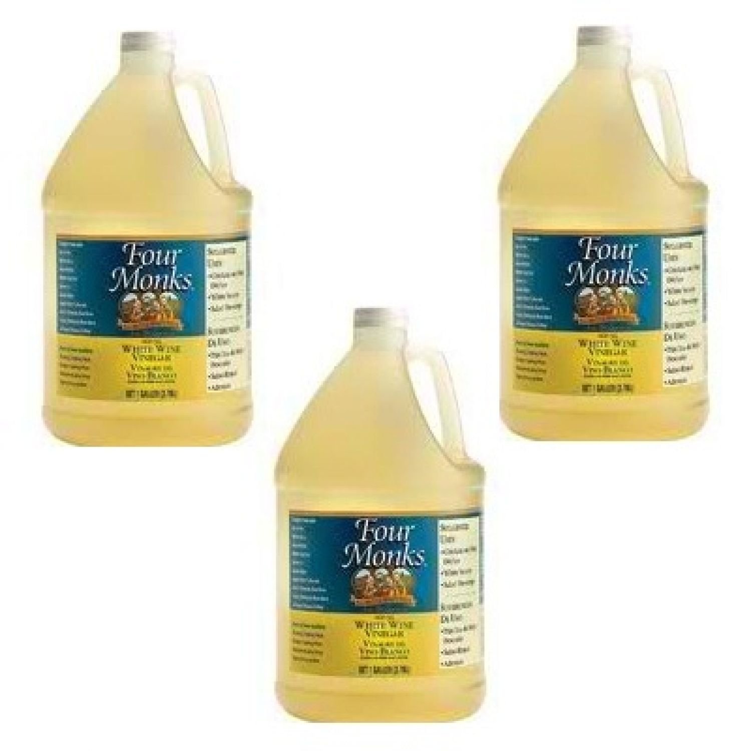 Four Monks BG13069 Four Monks White Wine Vinegr - 4x128OZF