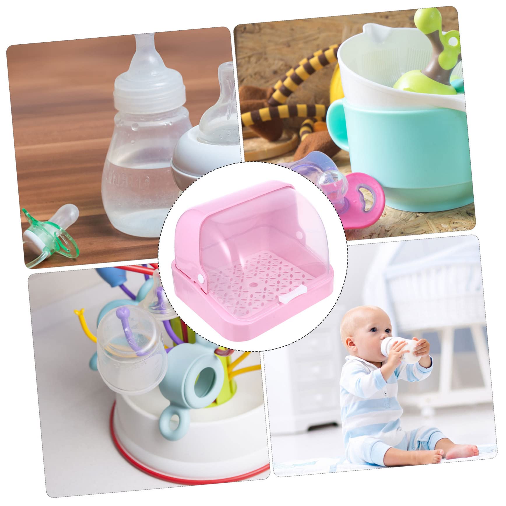 Babyflaschen Aufbewahrungsbox Aus Pp-material Mit Abtropffläche Organizer Für Babyflaschen Und Besteck Langlebig Und Praktisch Für Aufbewahrung