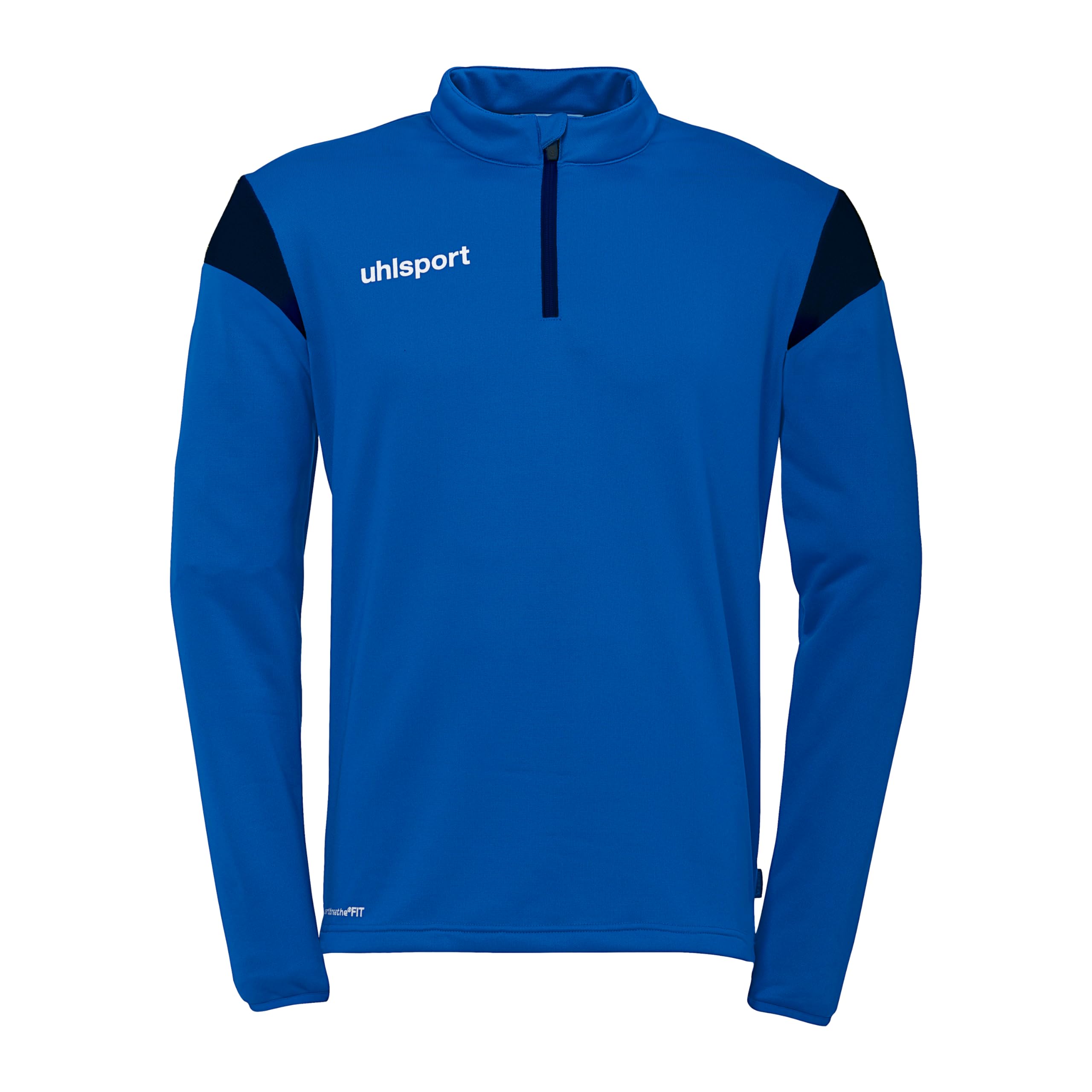 uhlsport Squad 27 1/4 Zip Top, Unisex Pullover Sweater, azurblau/marine,