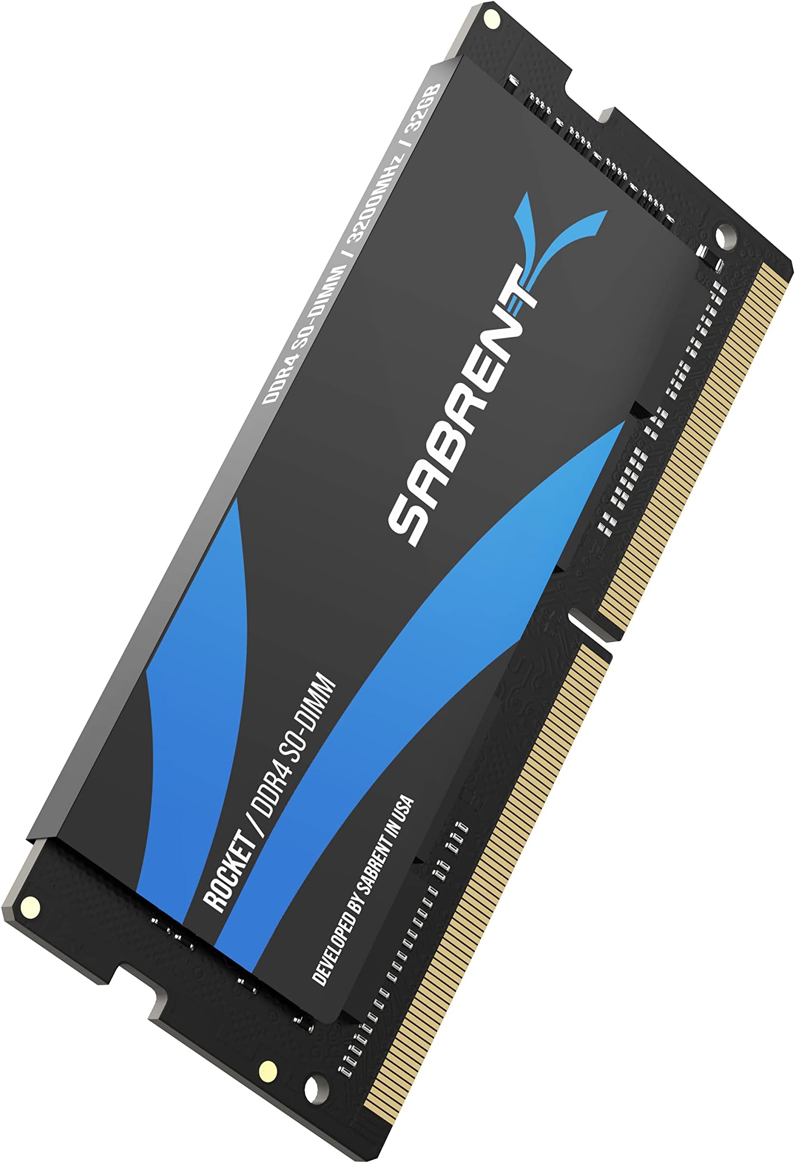 SABRENT RAM SODIMM Memory 32GB DDR4 3200MHz CL22 portable Memory Module for Laptop, Ultrabook and Mini-PC (SB-DDR32)